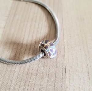 Authentic Chamilia Murano Glass Flower Charm